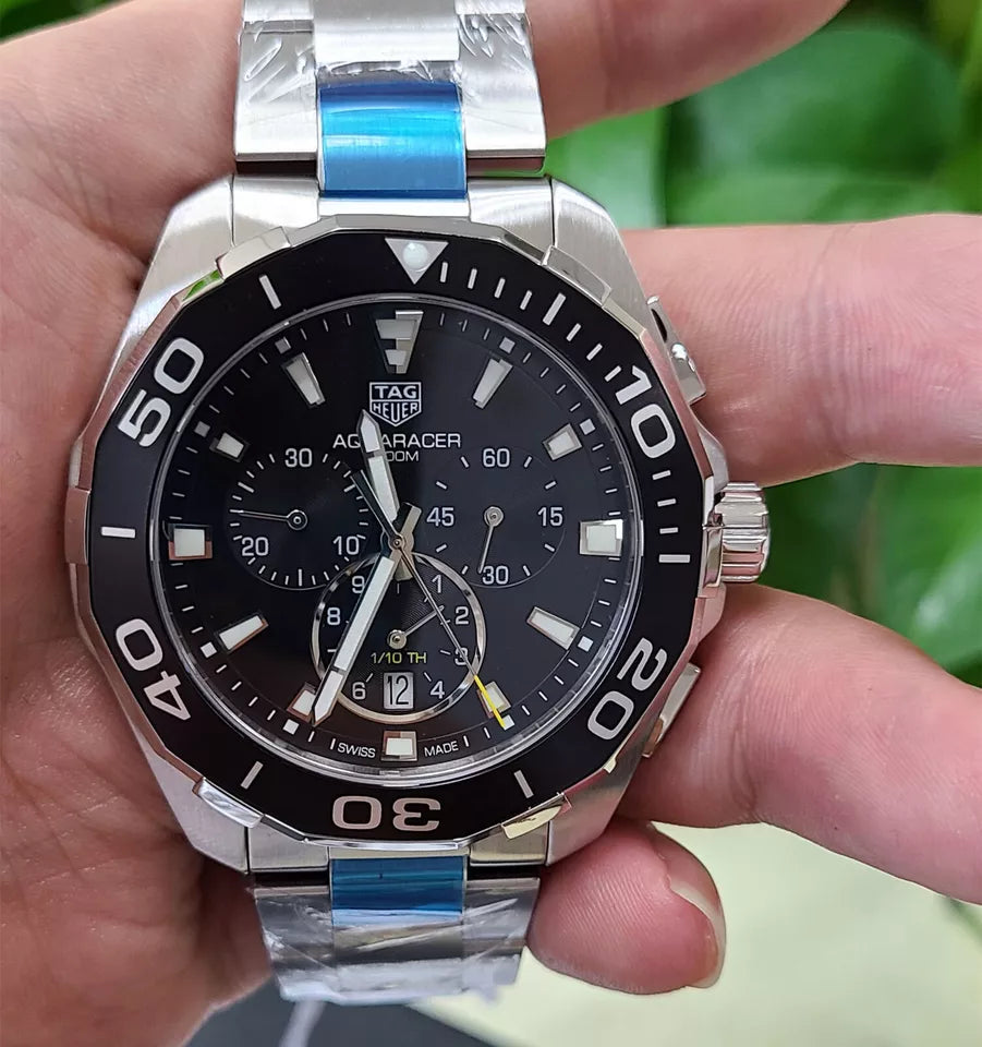 TAG HEUER Aquaracer 300M Chronograph Black Dial 43mm Men's Watch CAY111A.BA0927