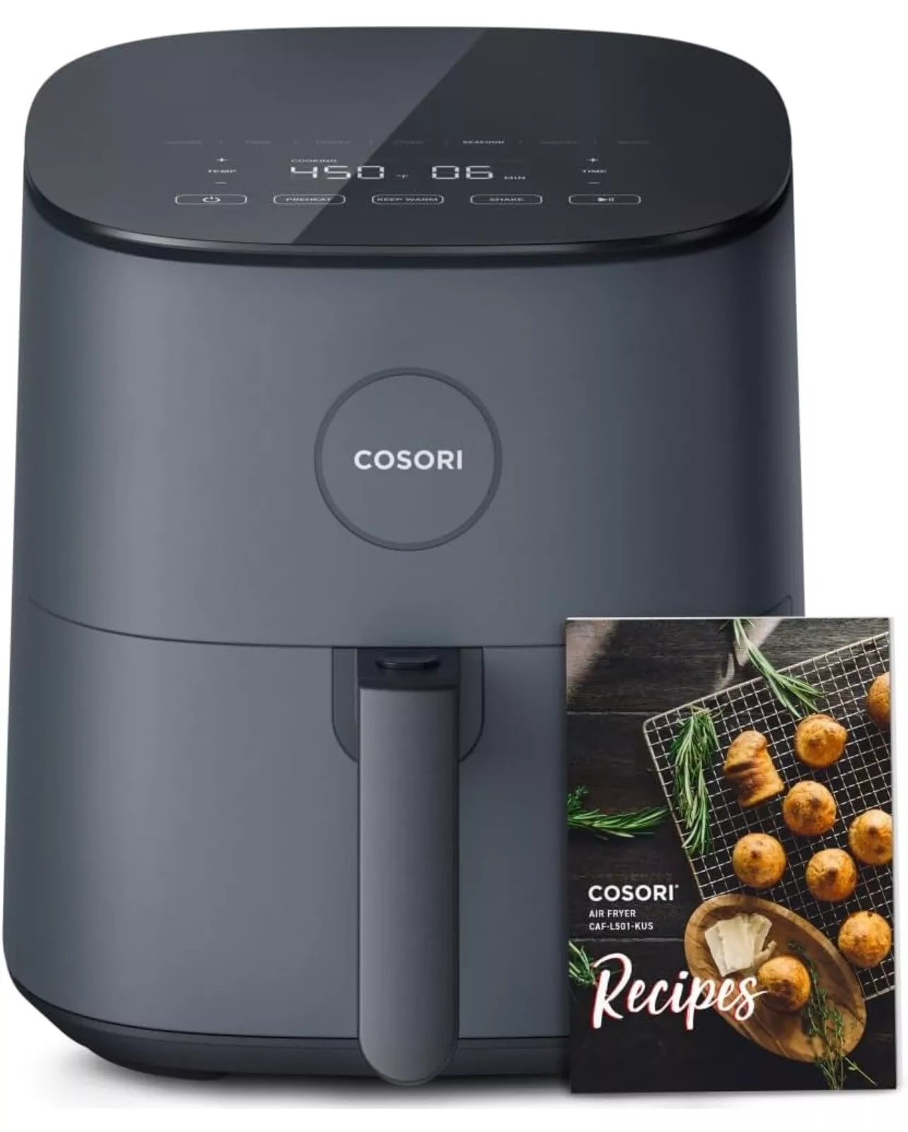 COSORI Air Fryer Compact 5 Qt, Max 450F for Juicy Meat, Little To No Oil