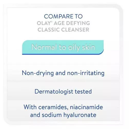 Equate Beauty Foaming Facial Cleanser for Normal to Oily Skin, 12 fl oz