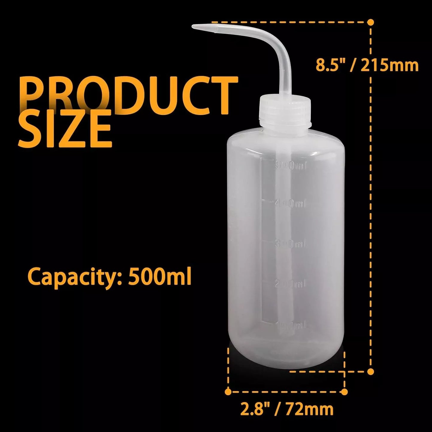 3 Pcs 500ml Squeeze Watering Bottles for Plants - Plastic Succulent Watering Can