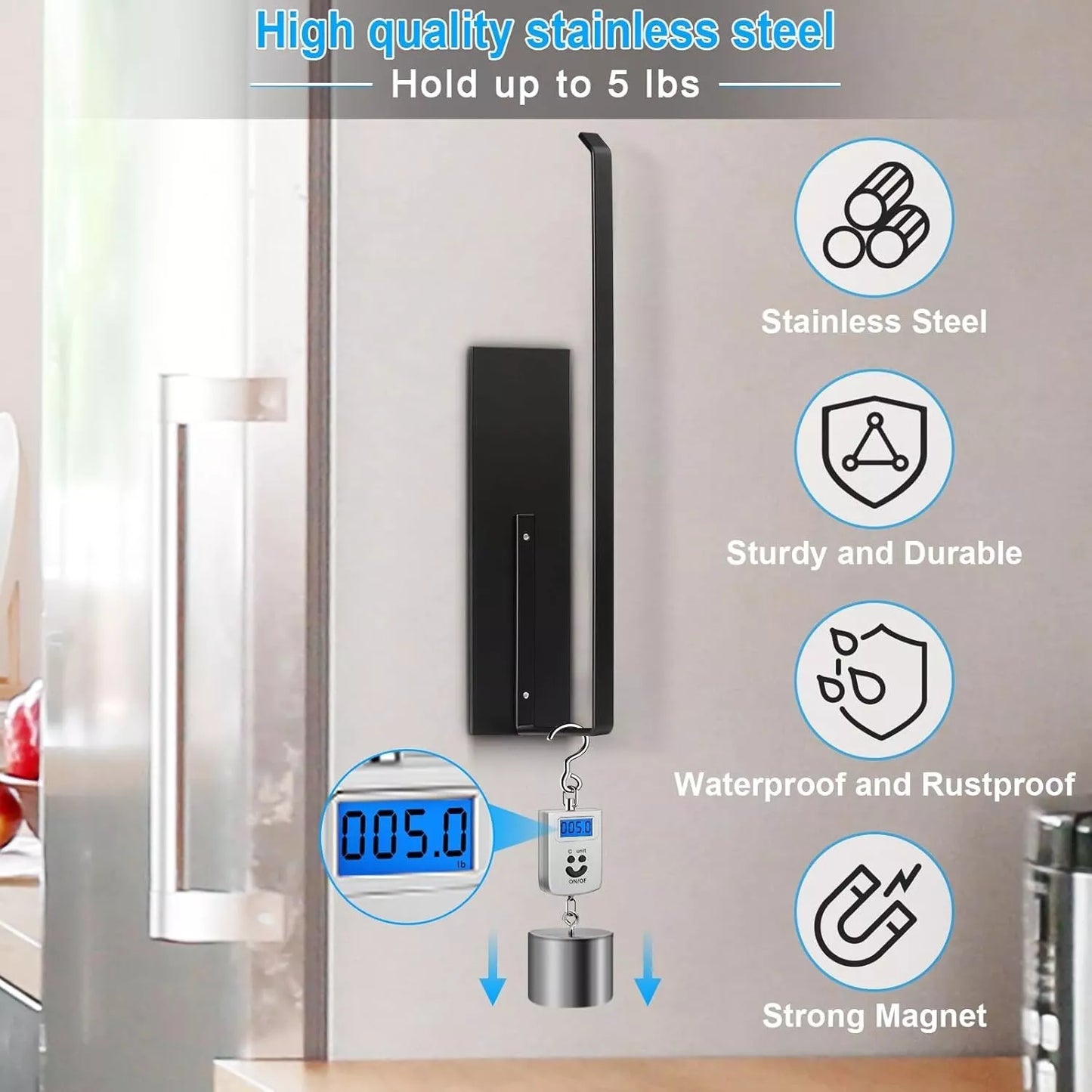 Magnetic Paper Towel Holder for Fridge, Toilet Paper Roll Holder Magnetic Paper