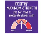 Desitin Maximum Strength Baby Diaper Rash Cream with 40% Zinc Oxide for Treatmev