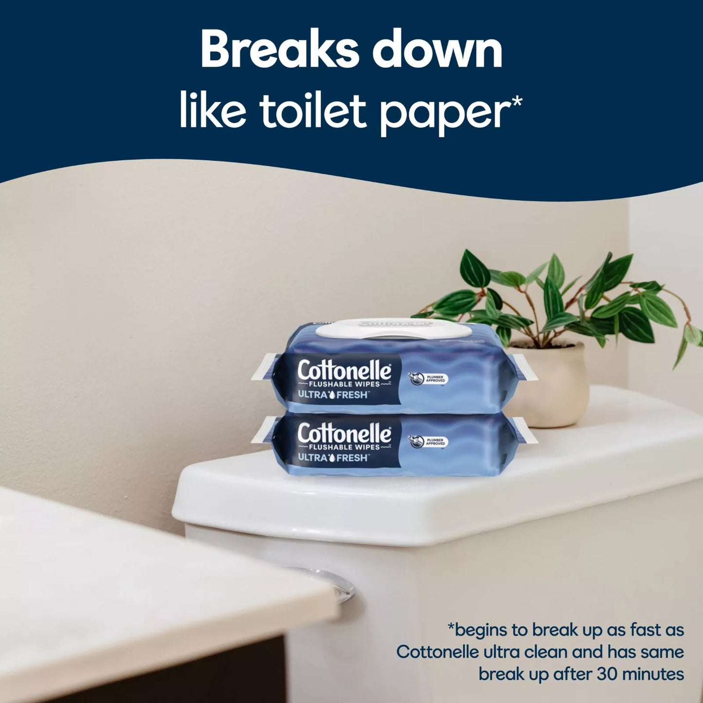 Cottonelle Ultra Fresh Flushable Wet Wipes, 4 Flip-Top Packs