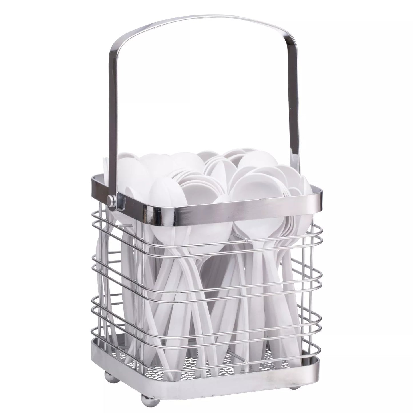 Disposable Plastic Spoons, Medium Weight & White Soup Spoons (1000 Pack)