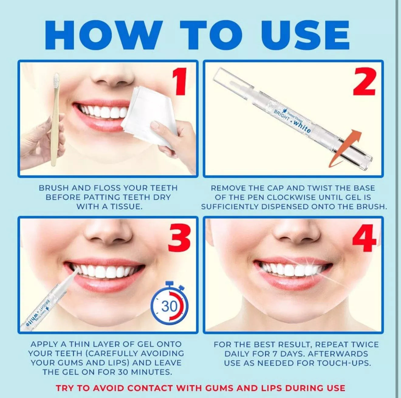 Venus Visage Award Winning Teeth Whitening Pen, 6 Pen For 12.99 !! Good Reviews!