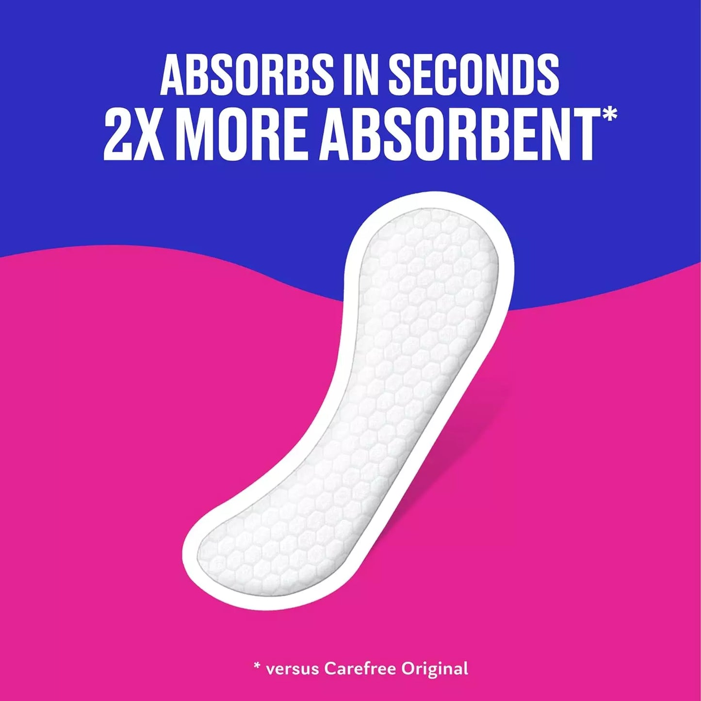Carefree Panty Liners, Extra Long Liners, Unwrapped, Unscented, 100ct