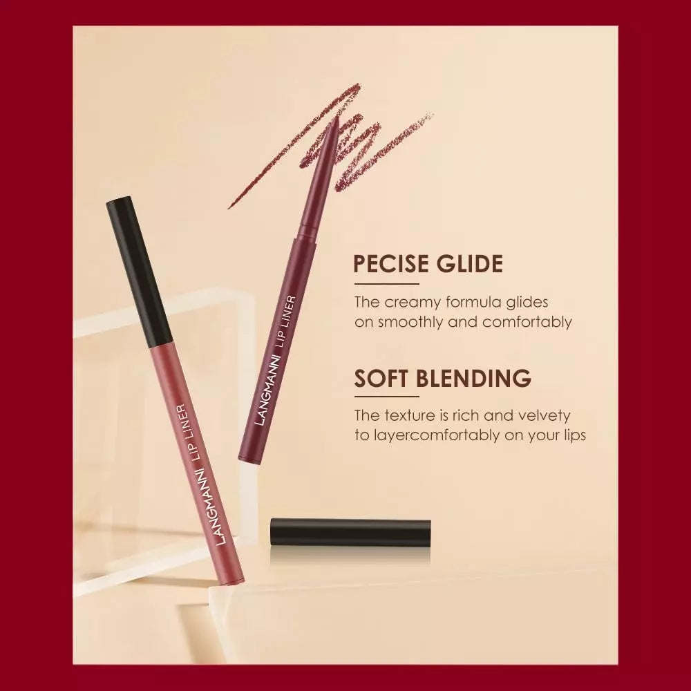 6 Matte Lipstick with 6 Lipliners Durable Makeup Set,Long-Lasting Non-Stick Cup
