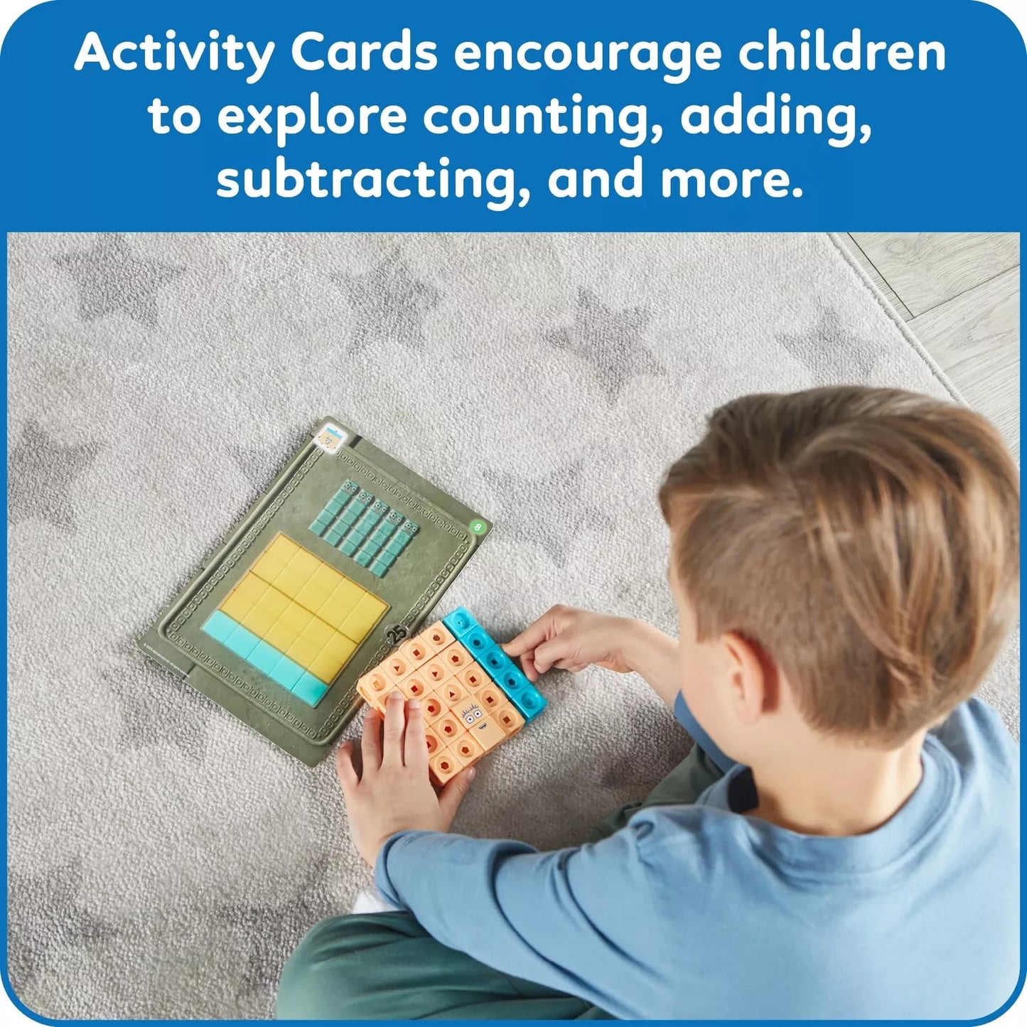Hand2mind MathLink Cubes Numberblocks 21-30 Activity Set, 20 Preschool Learni...