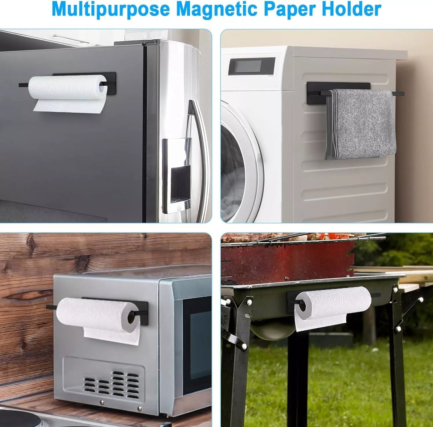 Magnetic Paper Towel Holder for Fridge, Toilet Paper Roll Holder Magnetic Paper