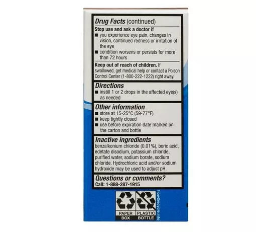 Equate Dry Eye Relief Lubricant Eye Drops, 0.5 fl oz