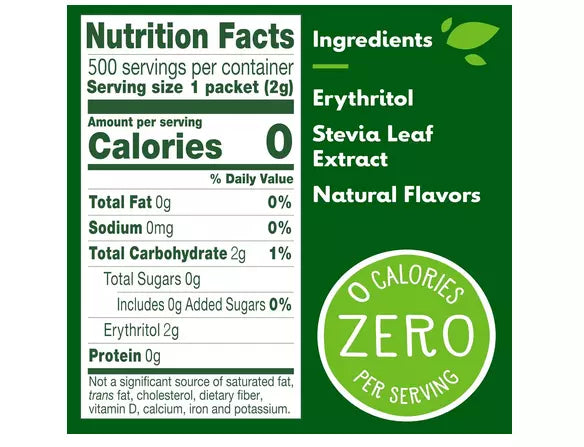 Truvia Original Calorie-Free Sweetener from the Stevia Leaf Packets, 35.25 oz