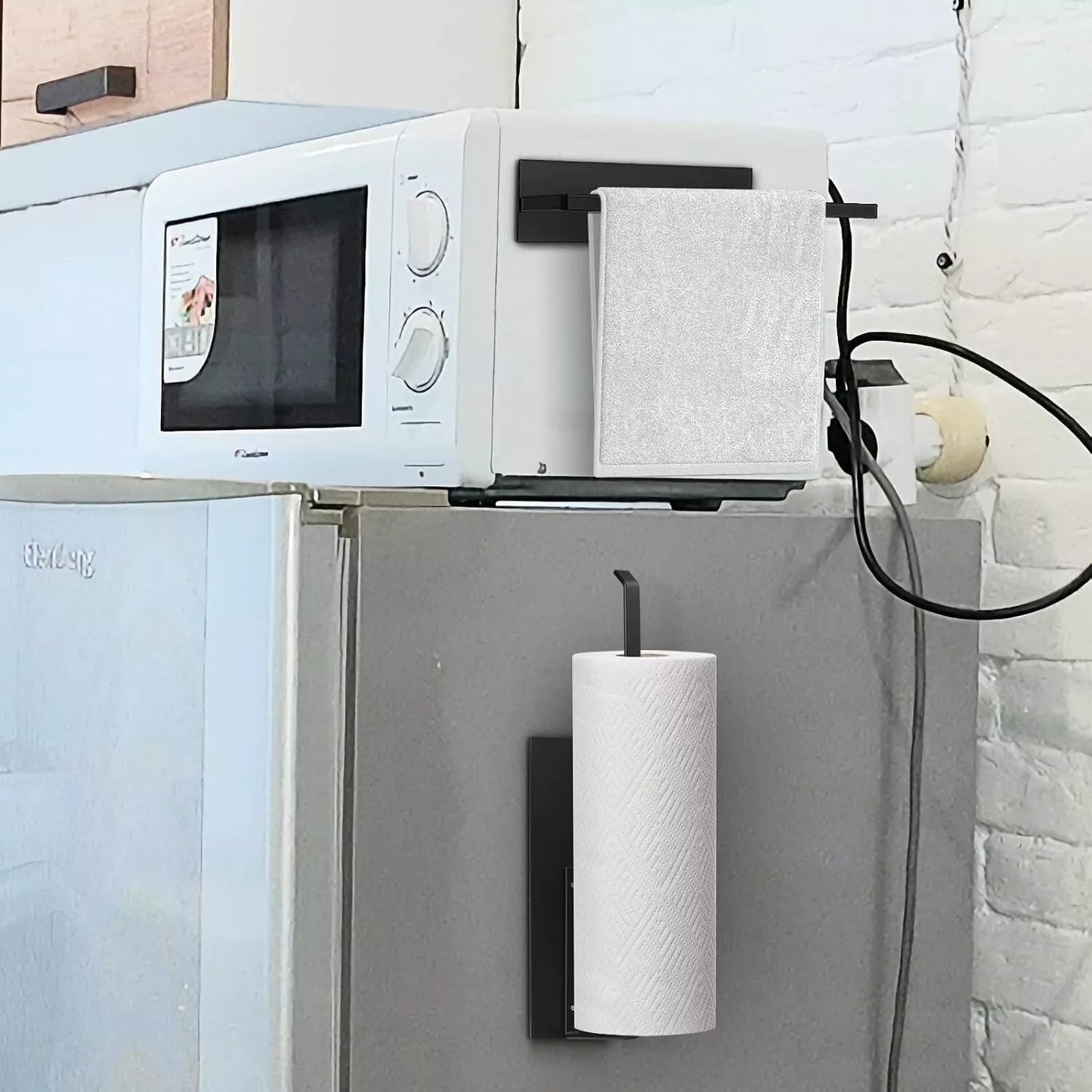 Magnetic Paper Towel Holder for Fridge, Toilet Paper Roll Holder Magnetic Paper