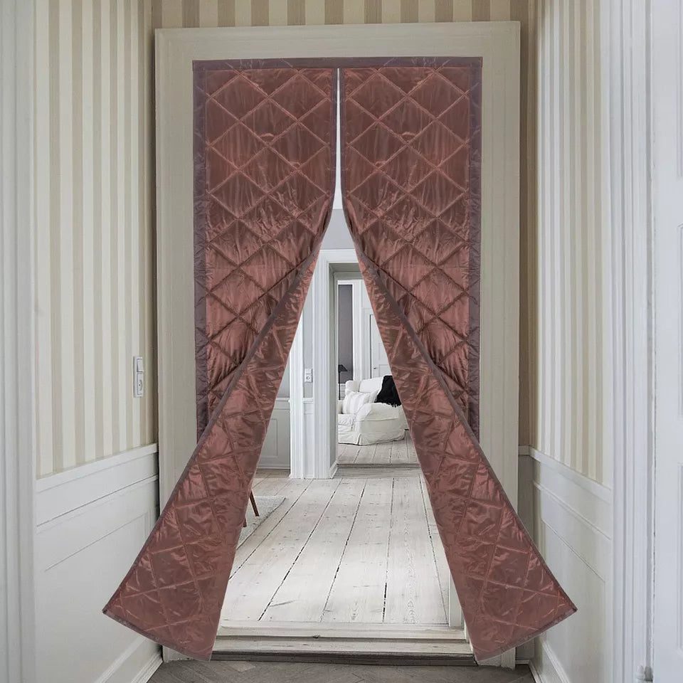 Magnetic Thermal Insulated Door Curtain,Fits Door Size 37.4" x 82.68" Door Cover