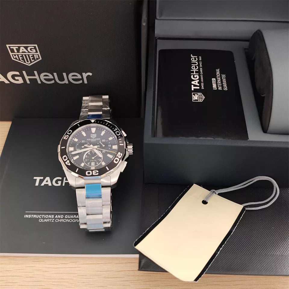 TAG HEUER Aquaracer 300M Chronograph Black Dial 43mm Men's Watch CAY111A.BA0927