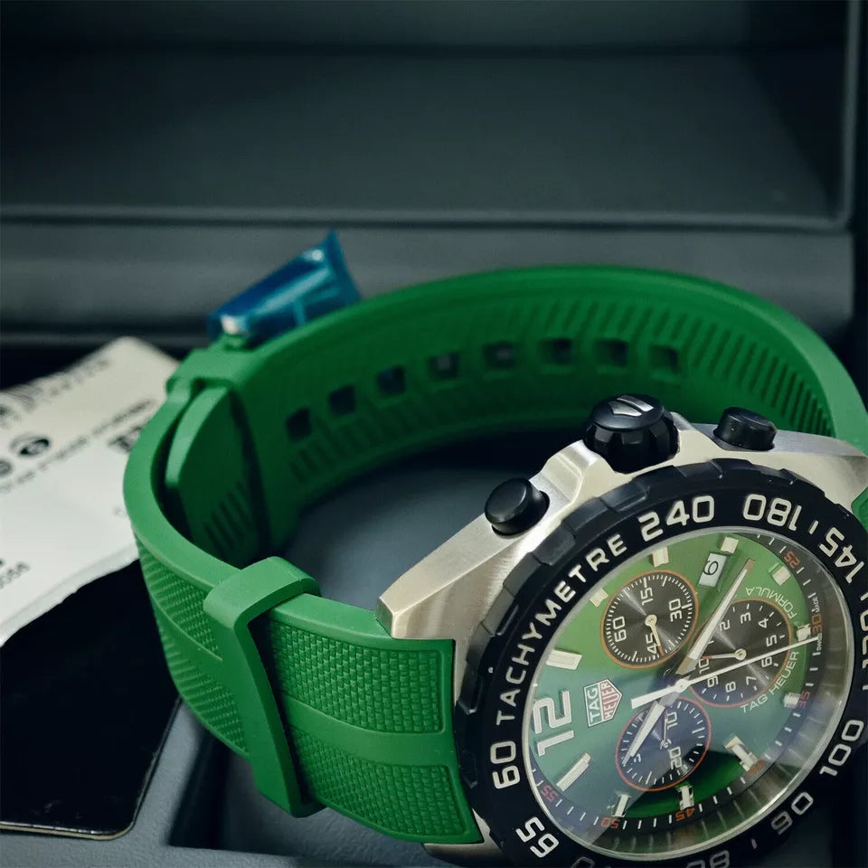 Tag Heuer Formula 1 Quartz Chronograph 43mm Green Men's Watch CAZ101AP.FT8056