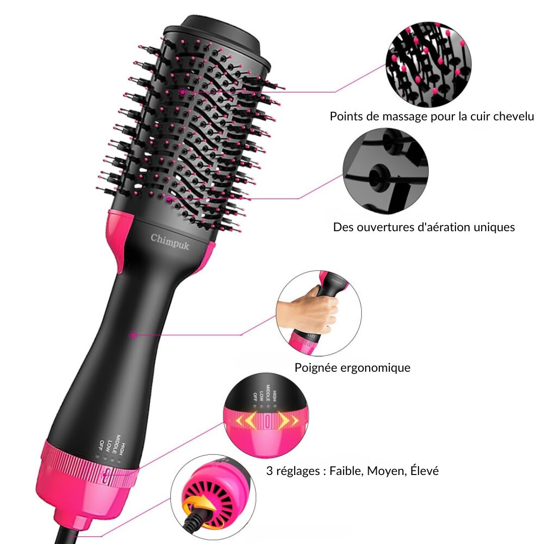 AirGlam ™ - Hair Dryer Brush