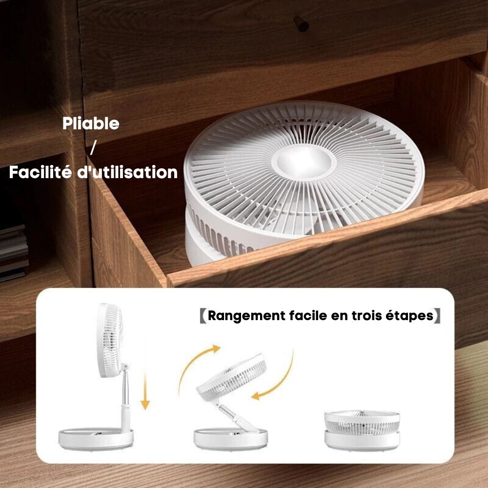 FoldAir - Wireless Retractable Portable Fan