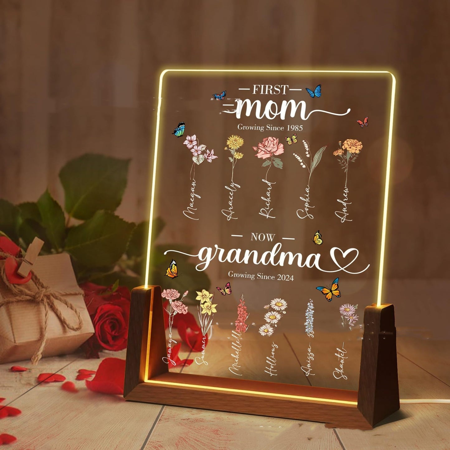 Small Night Lamp Mother's Day Photo Printing Decoration