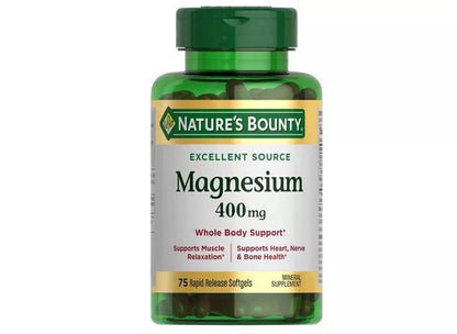 Nature's Bounty Magnesium, Whole Body Support, Supports Heart, Nerve and Bone