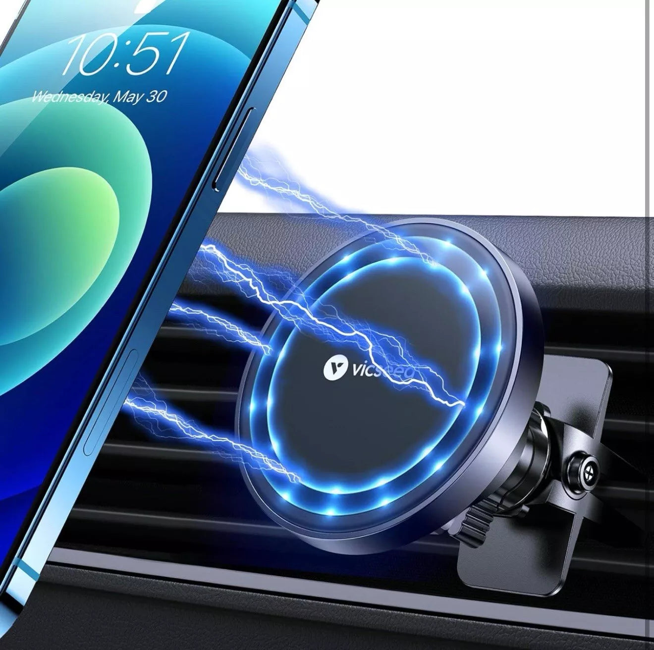 MagSafe Car Mount [Upgraded Strongest Magnet Power] Magnetic Phone Holder