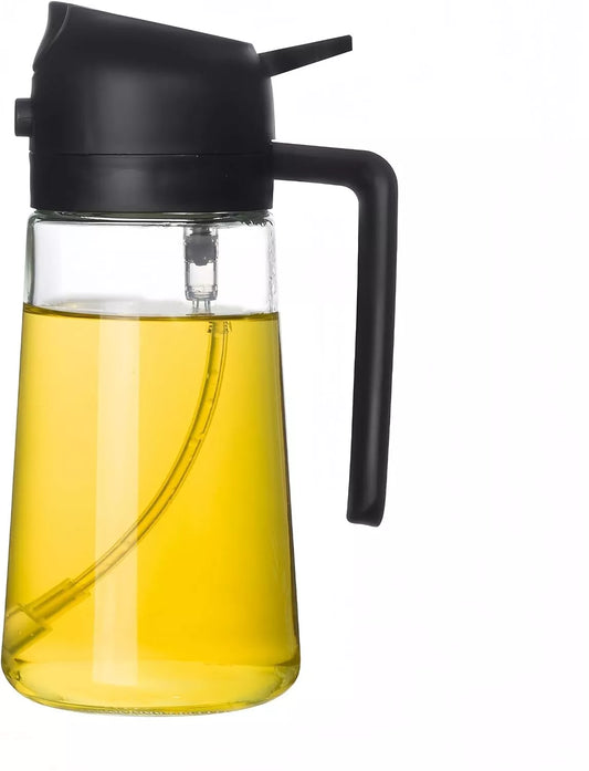 Oil Dispenser for Kitchen, 2 in 1 Olive Oil Dispenser and Oil Sprayer for Cookin