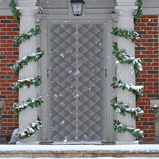 Magnetic Thermal Insulated Door Curtain,Fits Door Size 37.4" x 82.68" Door Cover