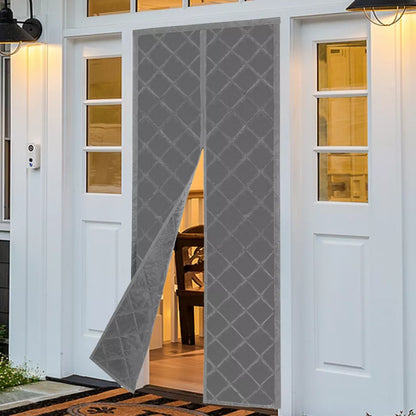 Magnetic Thermal Insulated Door Curtain,Fits Door Size 37.4" x 82.68" Door Cover