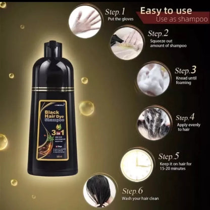 ORIGINAL MEIDU Hair Dye Color Shampoo 500ml (DARK BROWN) - FREE SHIPPING