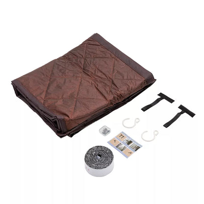 Magnetic Thermal Insulated Door Curtain,Fits Door Size 37.4" x 82.68" Door Cover