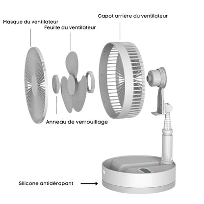 FoldAir - Wireless Retractable Portable Fan